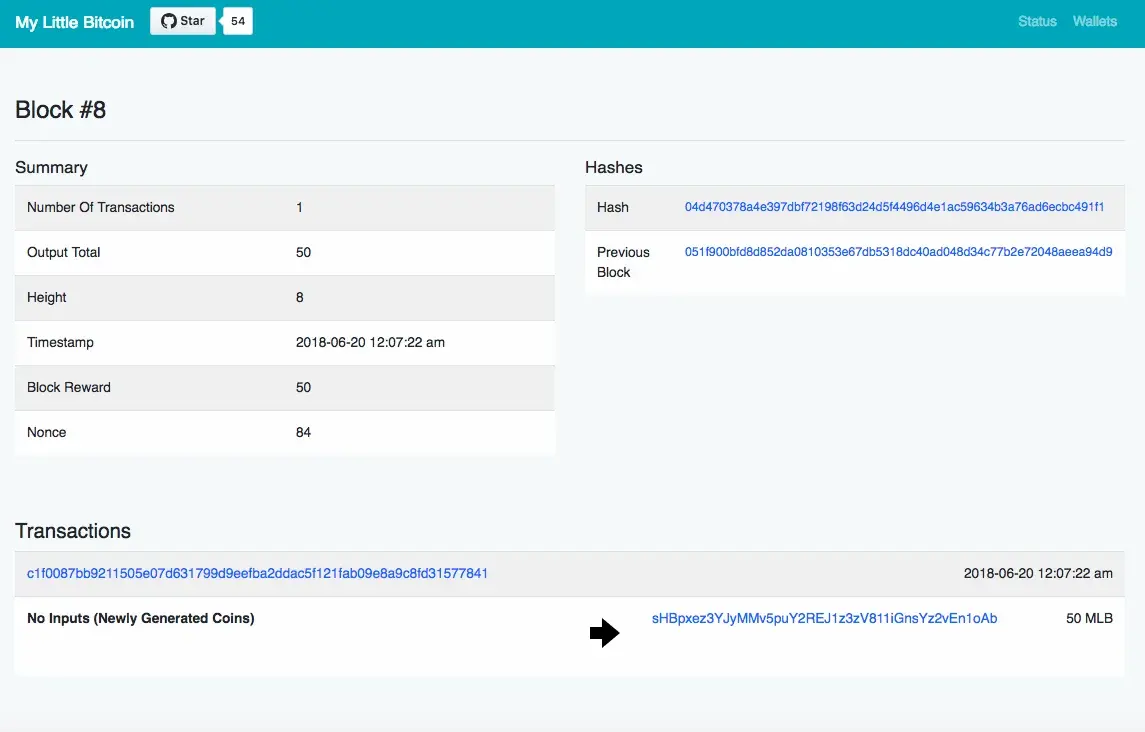 Block info