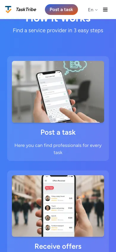 How it works on mobile